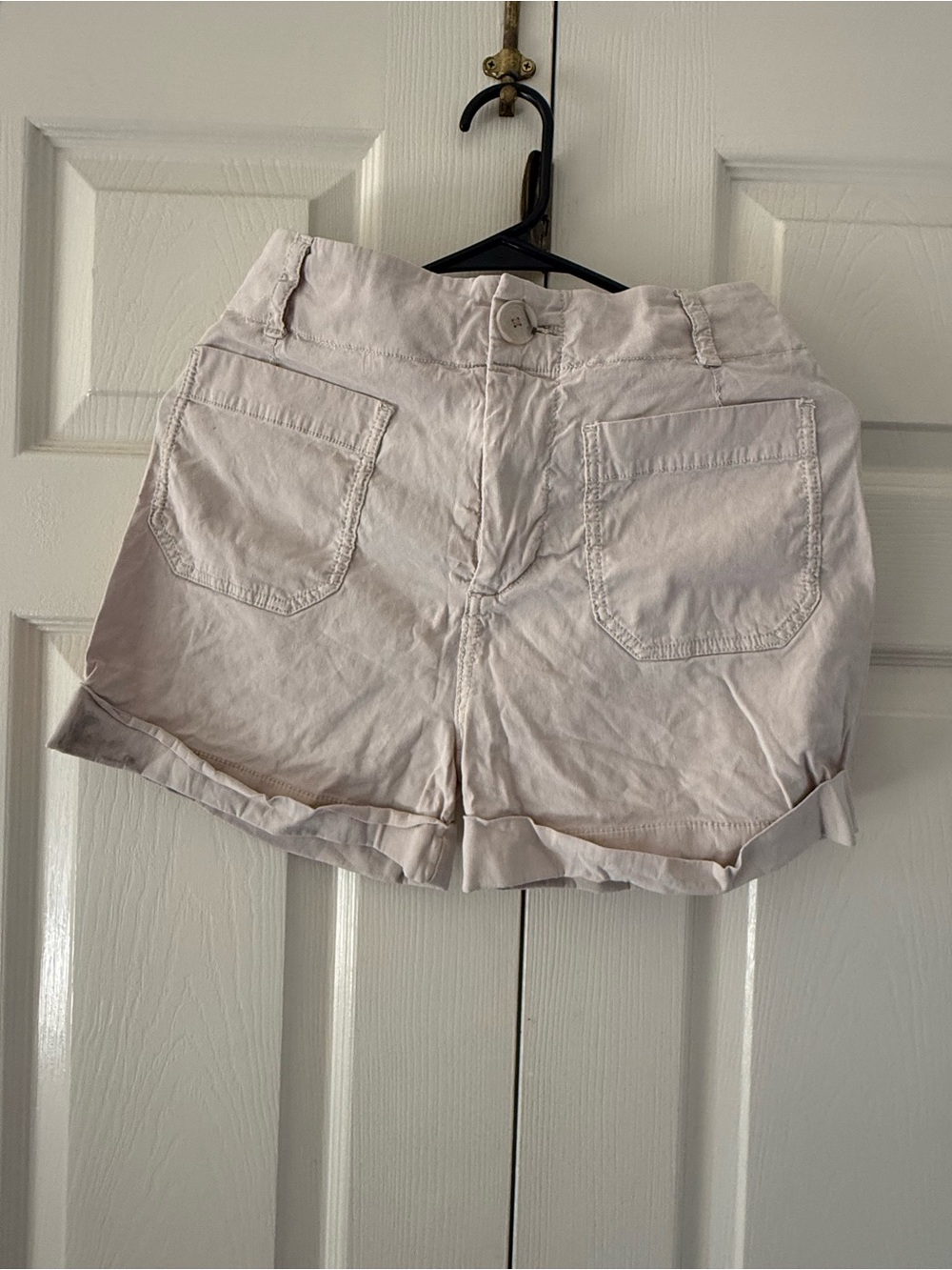 Anthropologie High-Waist Cuffed Women's Shorts - Pale Blush